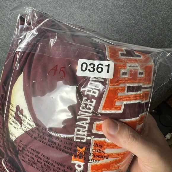 Virginia Tech Pull Over XL 2008 Orange Bowl Russell Maroon College Football NCAA - Picture 6 of 6